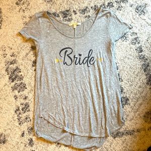 Bride shirt sleeve shirt